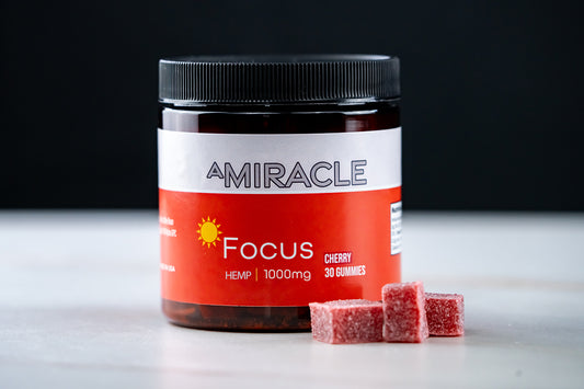 Hemp Focus Gummies 1000mg Cherry Flavor