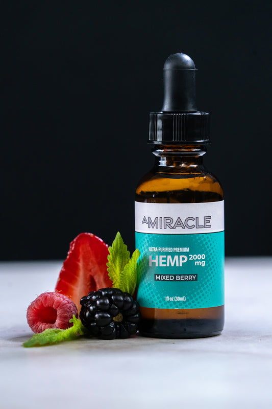 Hemp Oil 2000 mg Mixed Berry Flavor